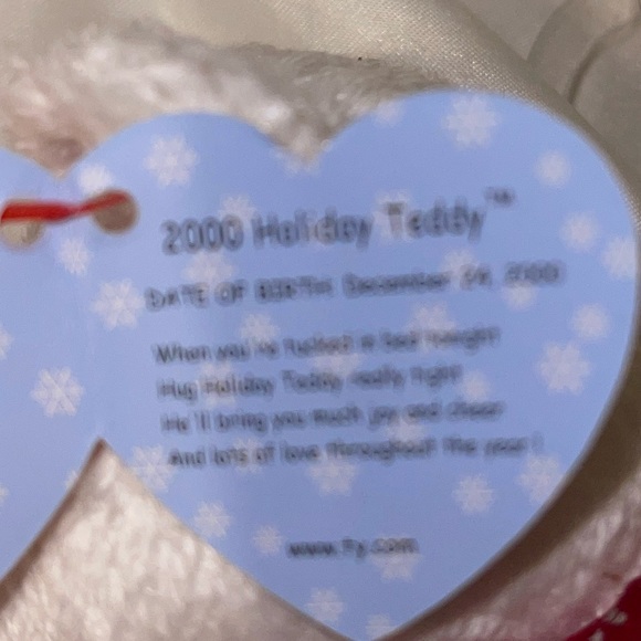 BEANIE BABIES ORIGINAL VINTAGE 2000 Holiday Teddy Bear - Picture 8 of 9